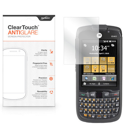 ClearTouch Anti-Glare - Motorola ES400 Screen Protector
