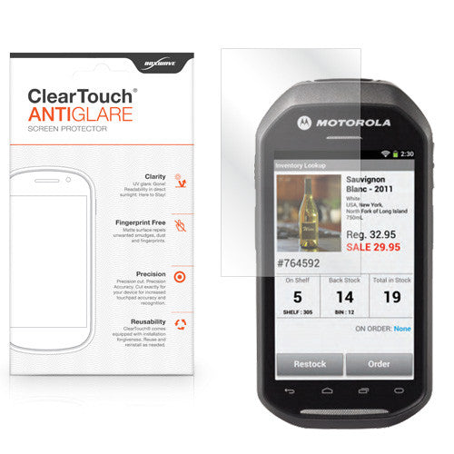 ClearTouch Anti-Glare - Motorola MC40 Screen Protector
