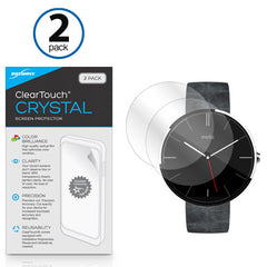 ClearTouch Crystal (2-Pack) - Motorola Moto 360 Screen Protector