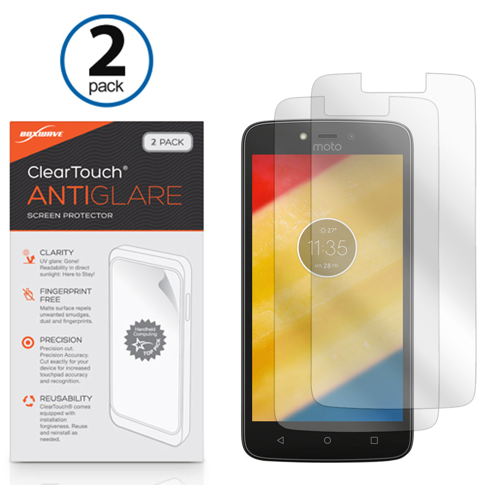 ClearTouch Anti-Glare (2-Pack) - Motorola Moto C Plus Screen Protector