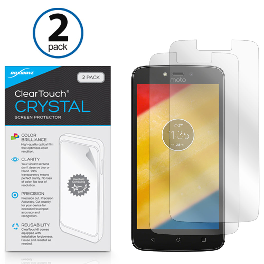 ClearTouch Crystal (2-Pack) - Motorola Moto C Plus Screen Protector