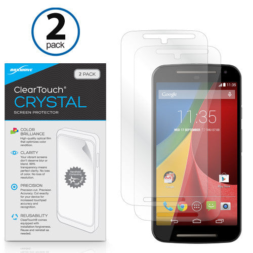 ClearTouch Crystal (2-Pack) - Motorola Moto G2 Screen Protector