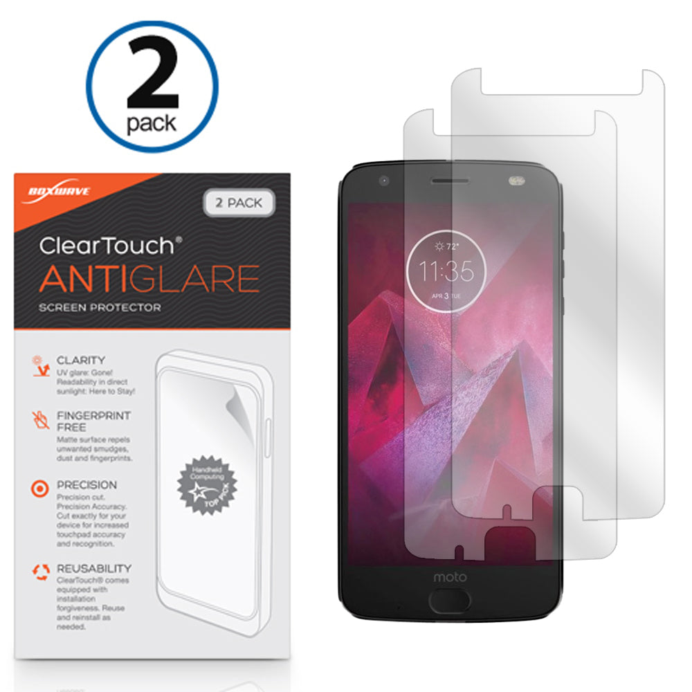 ClearTouch Anti-Glare (2-Pack) - Motorola Moto Z2 Force Screen Protector