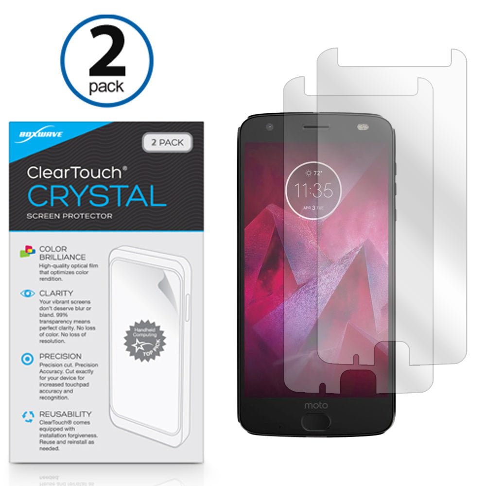 ClearTouch Crystal (2-Pack) - Motorola Moto Z2 Force Screen Protector