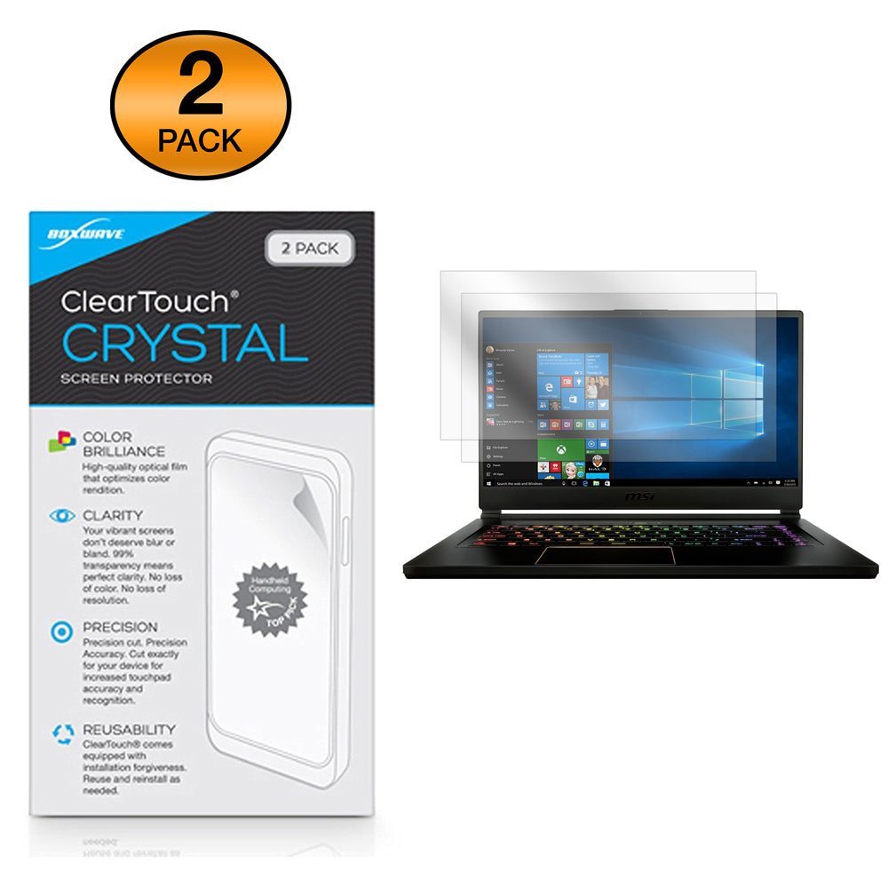 ClearTouch Crystal (2-Pack) - MSI  GS65 Stealth Thin Screen Protector