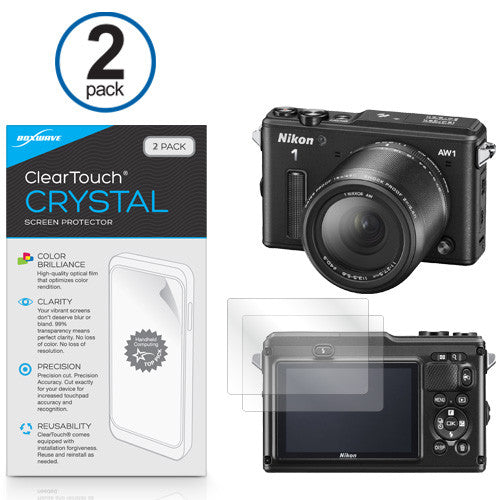 ClearTouch Crystal (2-Pack) - Nikon 1AW1 Screen Protector