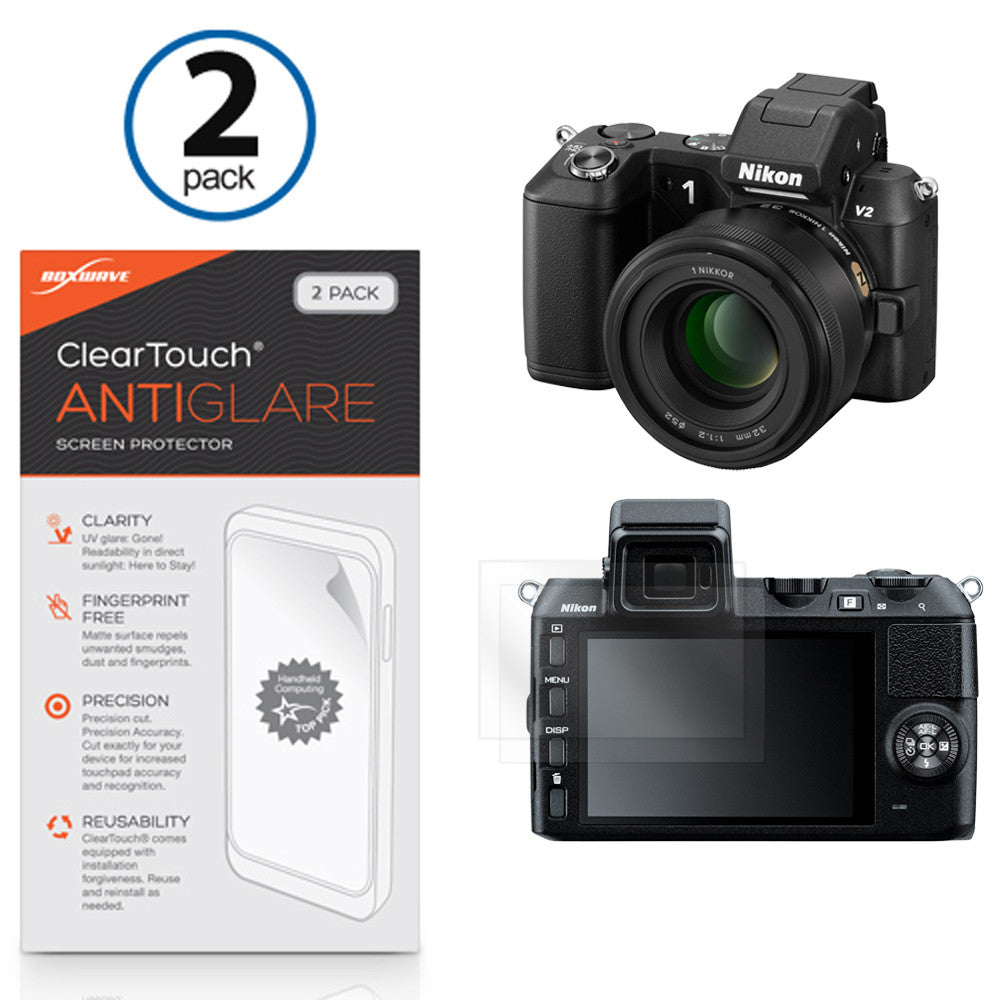 ClearTouch Anti-Glare (2-Pack) - Nikon 1 V2 Screen Protector