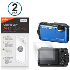 ClearTouch Anti-Glare (2-Pack) - Nikon Coolpix AW120 Screen Protector