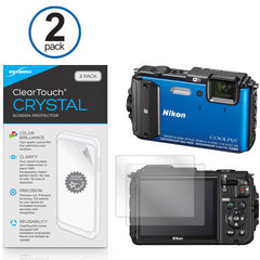 ClearTouch Crystal (2-Pack) - Nikon Coolpix AW130 Screen Protector
