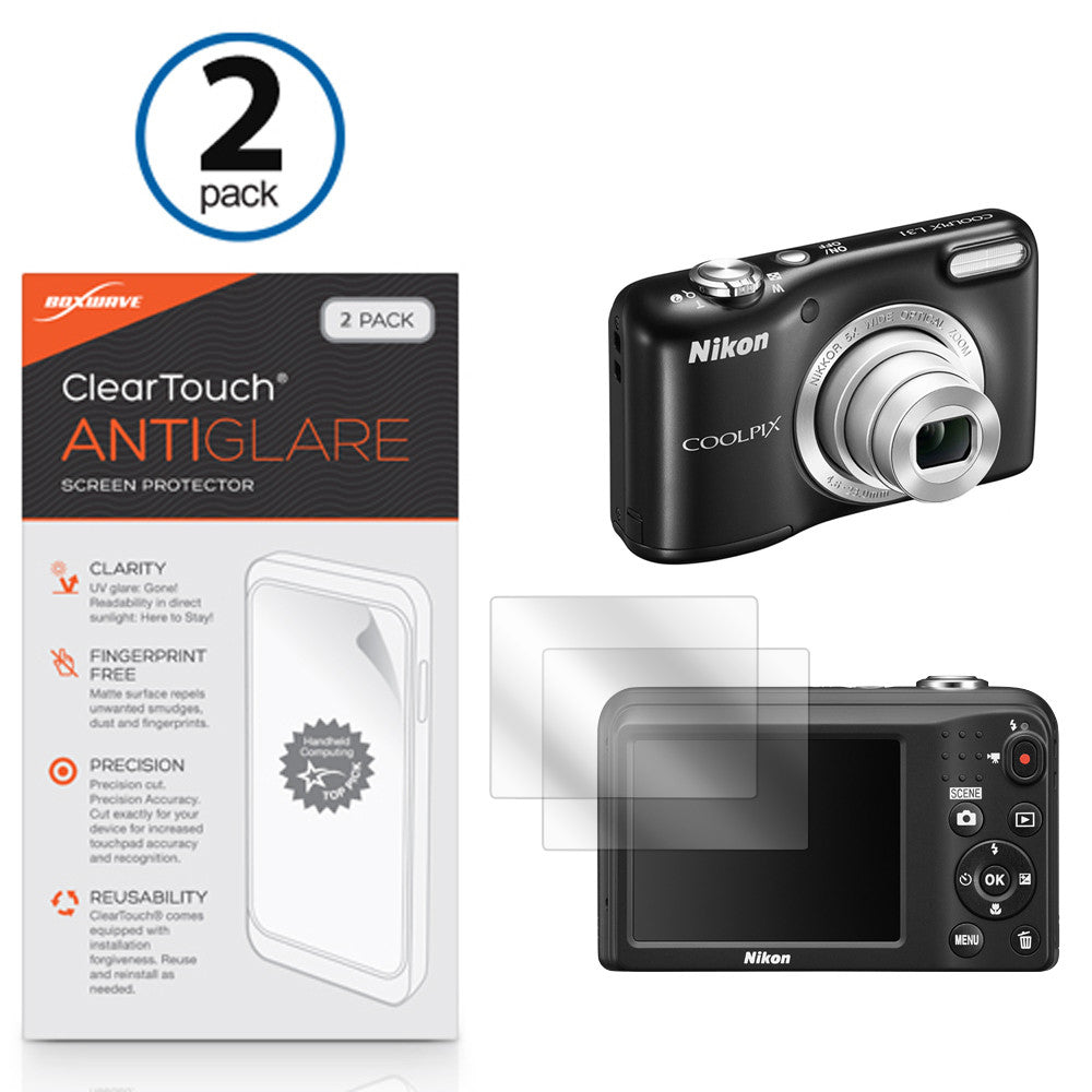 ClearTouch Anti-Glare (2-Pack) - Nikon Coolpix L31 Screen Protector