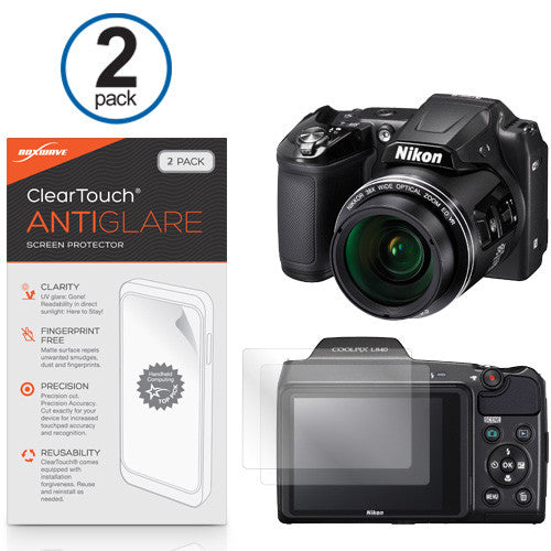 ClearTouch Anti-Glare (2-Pack) - Nikon Coolpix L840 Screen Protector