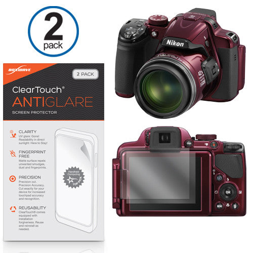 ClearTouch Anti-Glare (2-Pack) - Nikon Coolpix P520 Screen Protector
