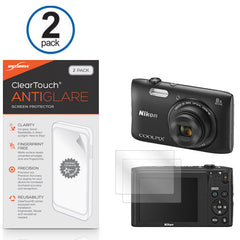 ClearTouch Anti-Glare (2-Pack) - Nikon Coolpix S3600 Screen Protector