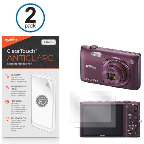 ClearTouch Anti-Glare (2-Pack) - Nikon Coolpix S5300 Screen Protector