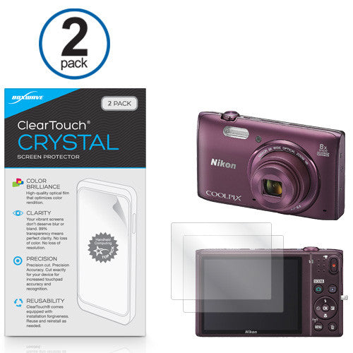 ClearTouch Crystal (2-Pack) - Nikon Coolpix S5300 Screen Protector