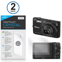 ClearTouch Crystal (2-Pack) - Nikon Coolpix S6800 Screen Protector