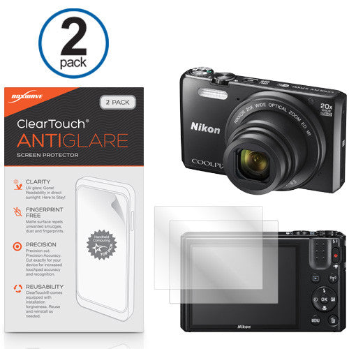 ClearTouch Anti-Glare (2-Pack) - Nikon Coolpix S7000 Screen Protector