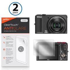 ClearTouch Anti-Glare (2-Pack) - Nikon Coolpix S9100 Screen Protector