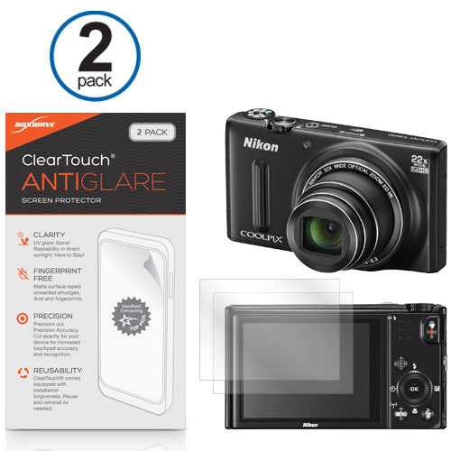 ClearTouch Anti-Glare (2-Pack) - Nikon Coolpix S9600 Screen Protector