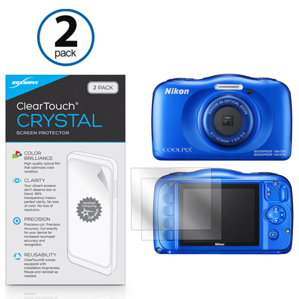 ClearTouch Crystal (2-Pack) - Nikon Coolpix W100 Screen Protector