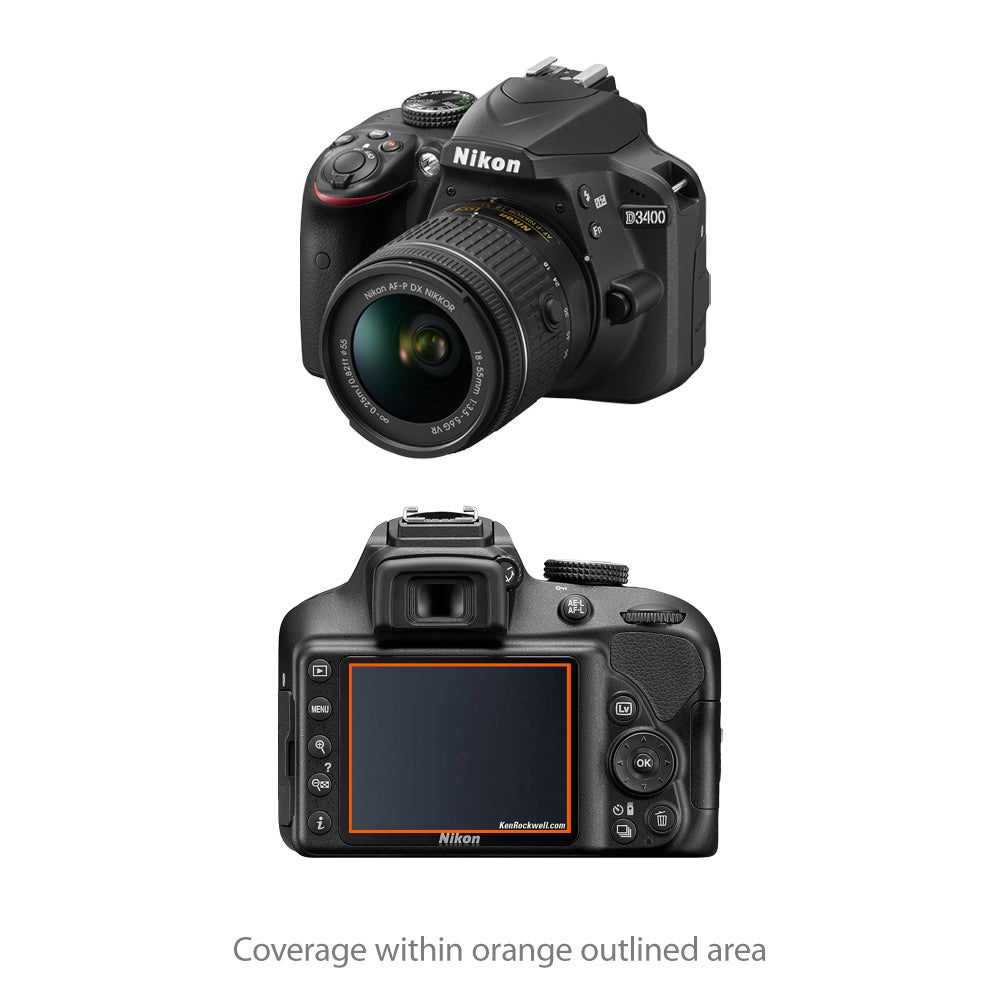 Nikon D3400 ClearTouch Anti-Glare (2-Pack)