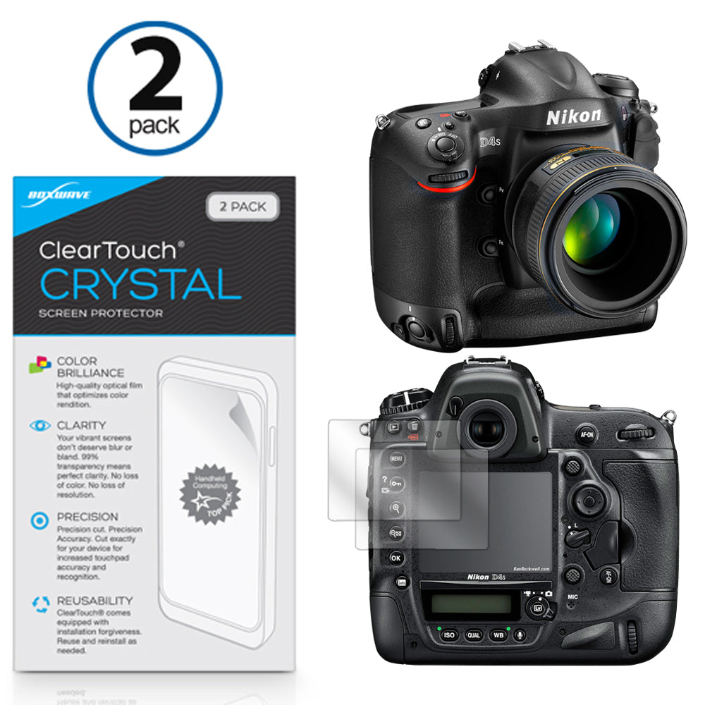 ClearTouch Crystal (2-Pack) - Nikon D4S Screen Protector
