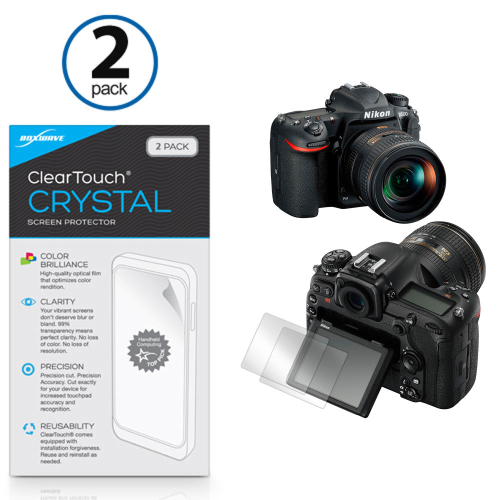 ClearTouch Crystal (2-Pack) - Nikon D500 Screen Protector