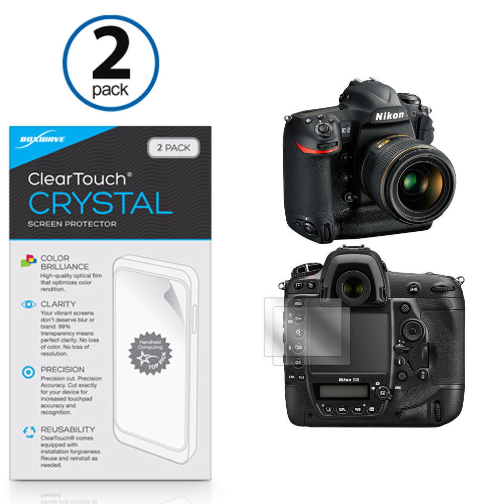 ClearTouch Crystal (2-Pack) - Nikon D5 Screen Protector