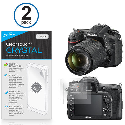ClearTouch Crystal (2-Pack) - Nikon D7200 Screen Protector
