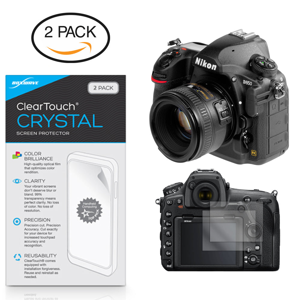 ClearTouch Crystal (2-Pack) - Nikon D850 Screen Protector