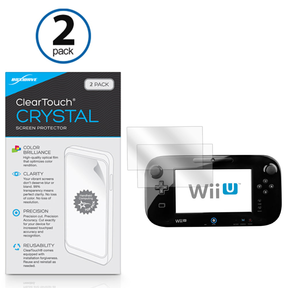 ClearTouch Crystal (2-Pack) - Nintendo Wii U Gamepad Screen Protector