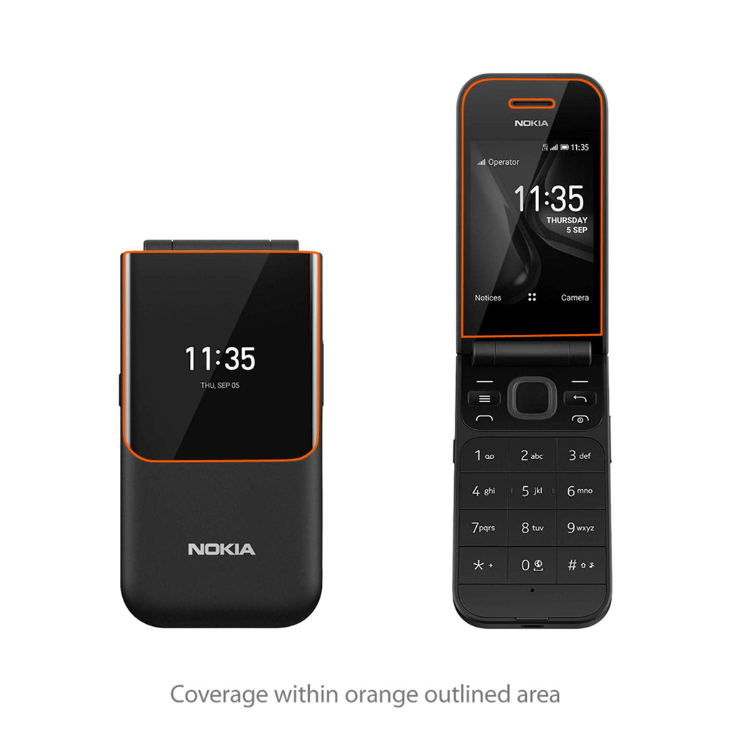 ClearTouch Anti-Glare (2-Pack) - Nokia 2720 Flip Screen Protector