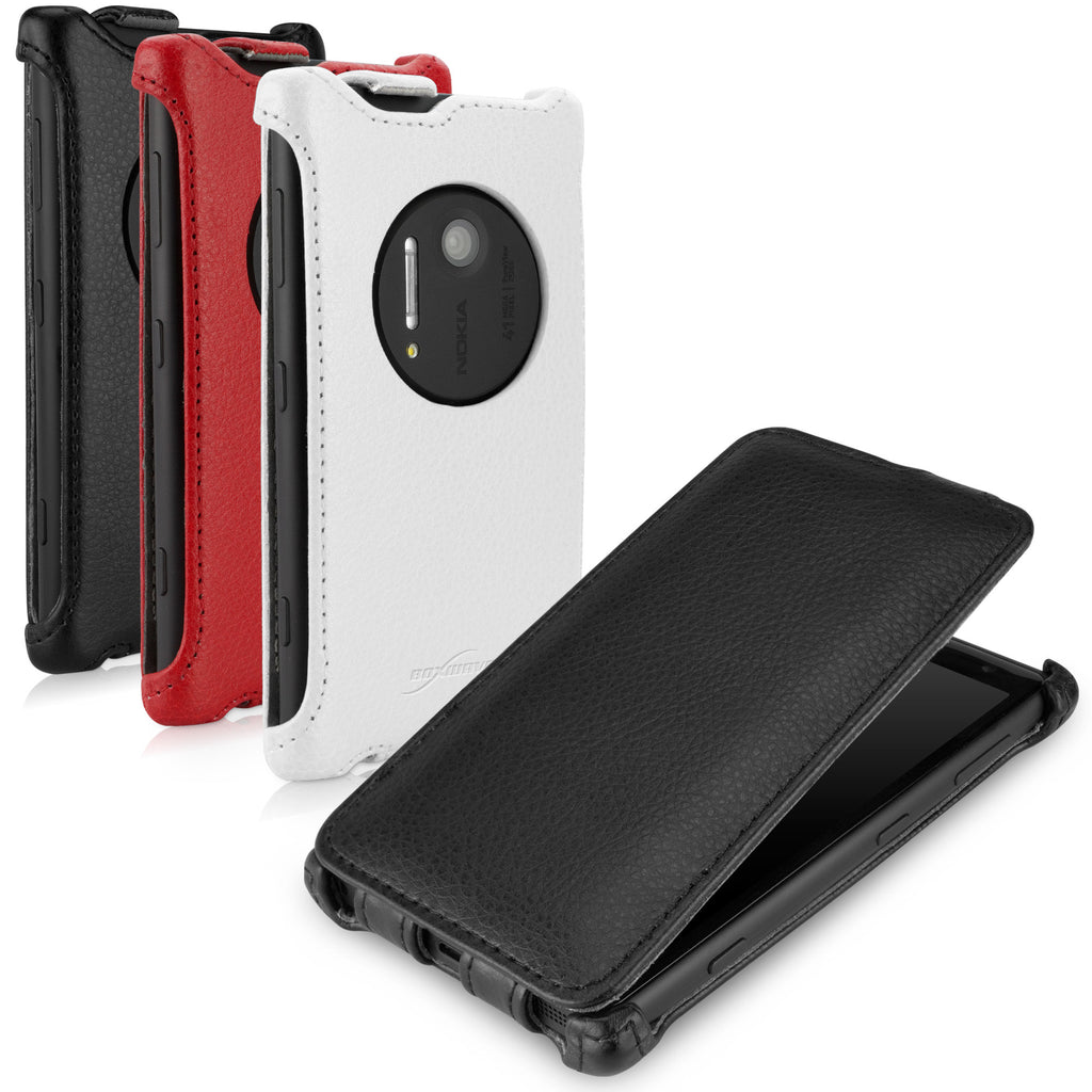 Leather Flip Case - Nokia Lumia 1020 Case