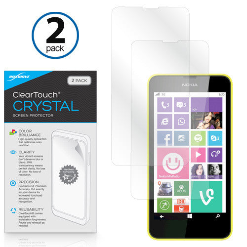 ClearTouch Crystal (2-Pack) - Nokia Lumia 630 Screen Protector