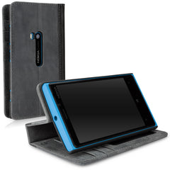 Classic Book Case - Slate Grey - Nokia Lumia 920 Case