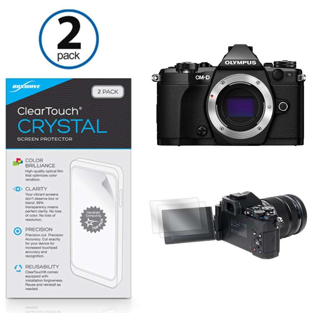 ClearTouch Crystal (2-Pack) - Olympus OM-D E-M5 Mark II Screen Protector