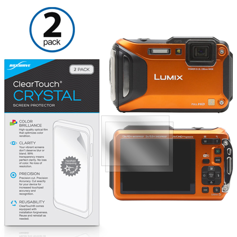 ClearTouch Crystal (2-Pack) - Panasonic Lumix DMC-TS6 Screen Protector