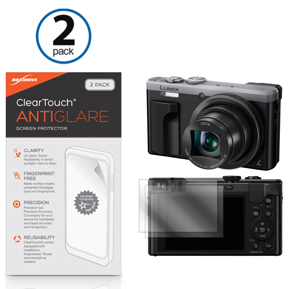 ClearTouch Anti-Glare (2-Pack) - Panasonic Lumix DMC-ZS60 Screen Protector