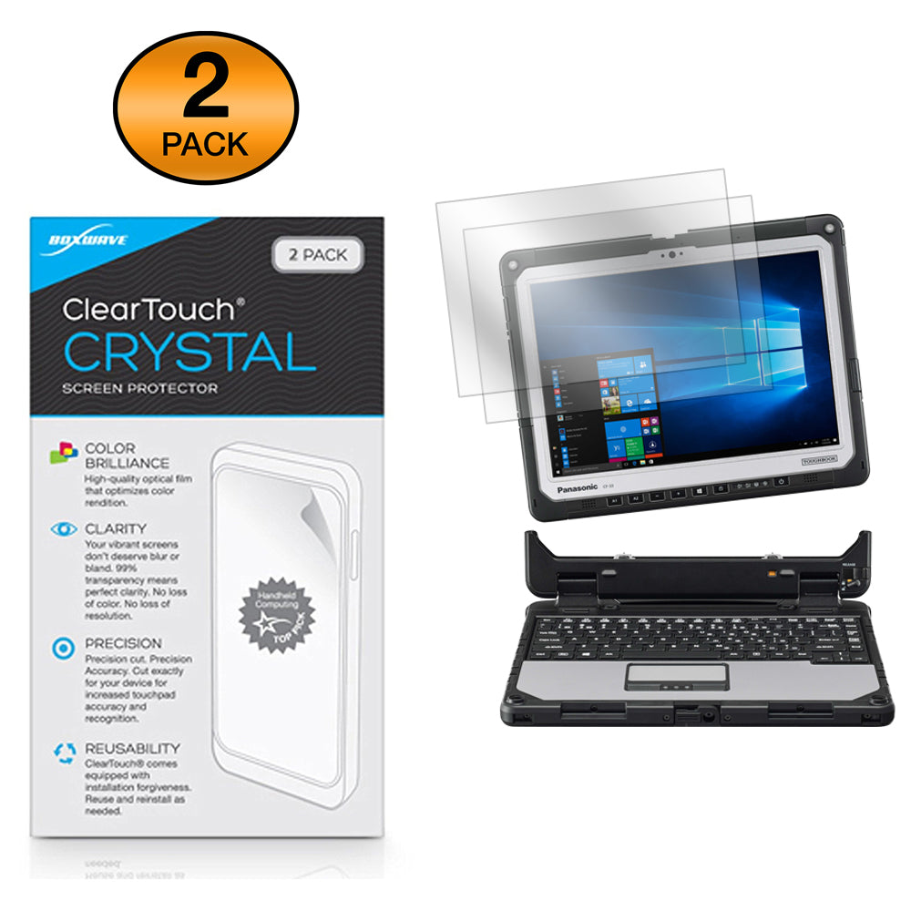 ClearTouch Crystal (2-Pack) - Panasonic Toughbook 33 (CF-33) Screen Protector