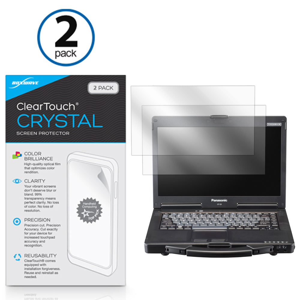 ClearTouch Crystal (2-Pack) - Panasonic Toughbook 53 CF-53 Screen Protector