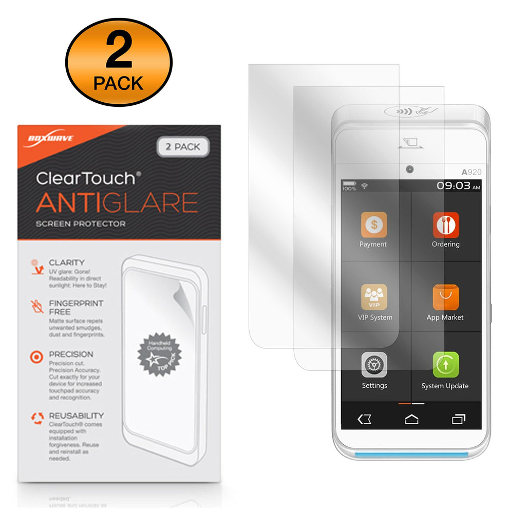 ClearTouch Anti-Glare (2-Pack) - PAX A920 Screen Protector