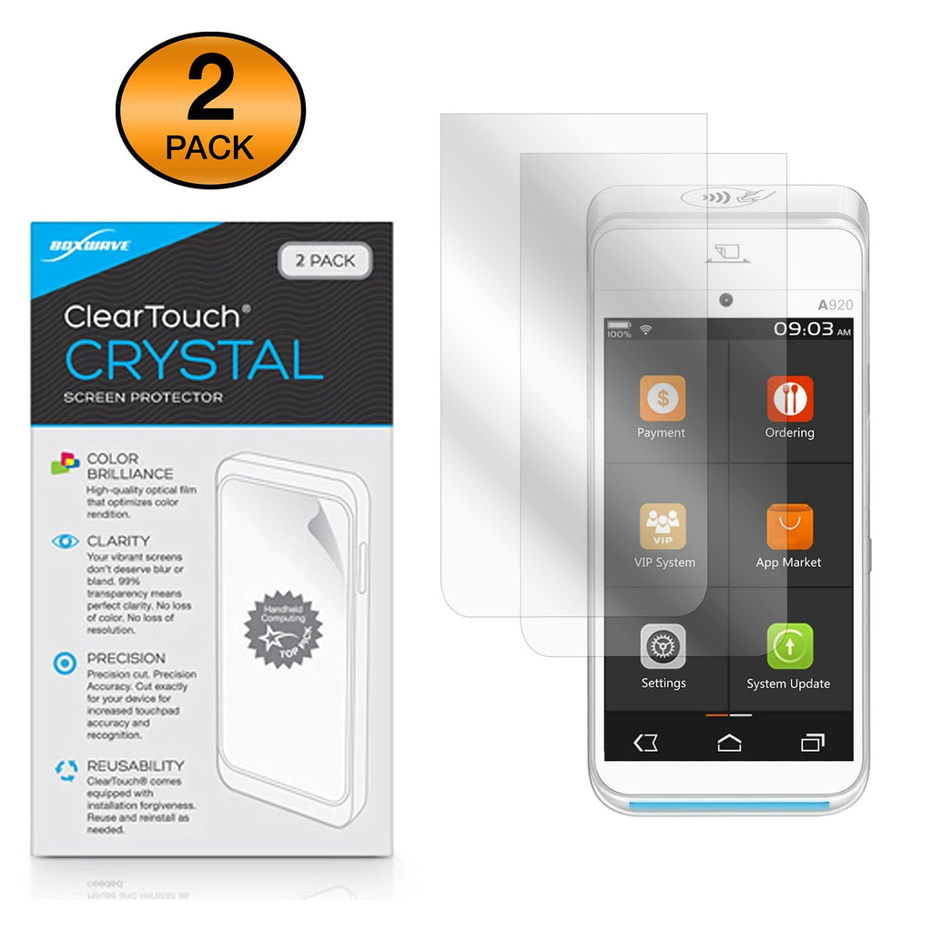 ClearTouch Crystal (2-Pack) - PAX A920 Screen Protector