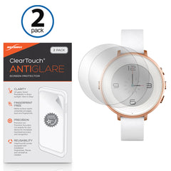 ClearTouch Anti-Glare (2-Pack) - Pebble Time Round Screen Protector