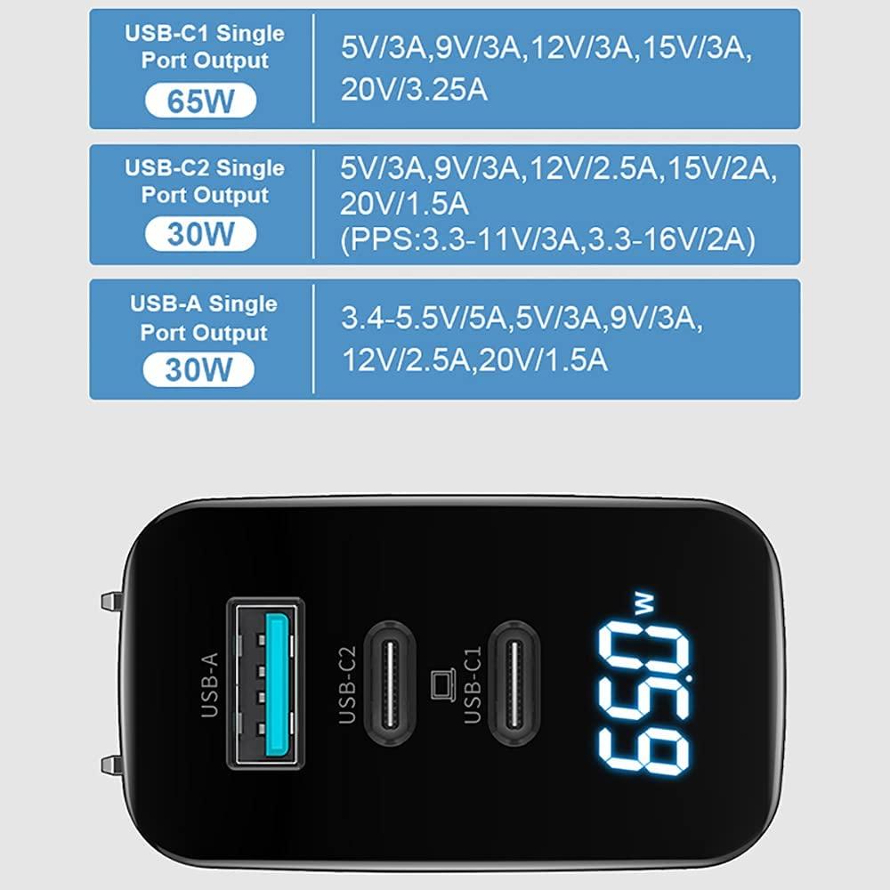 PowerDisplay PD Wall Charger (65W) - LG V60 ThinQ 5G (Single Screen) Charger