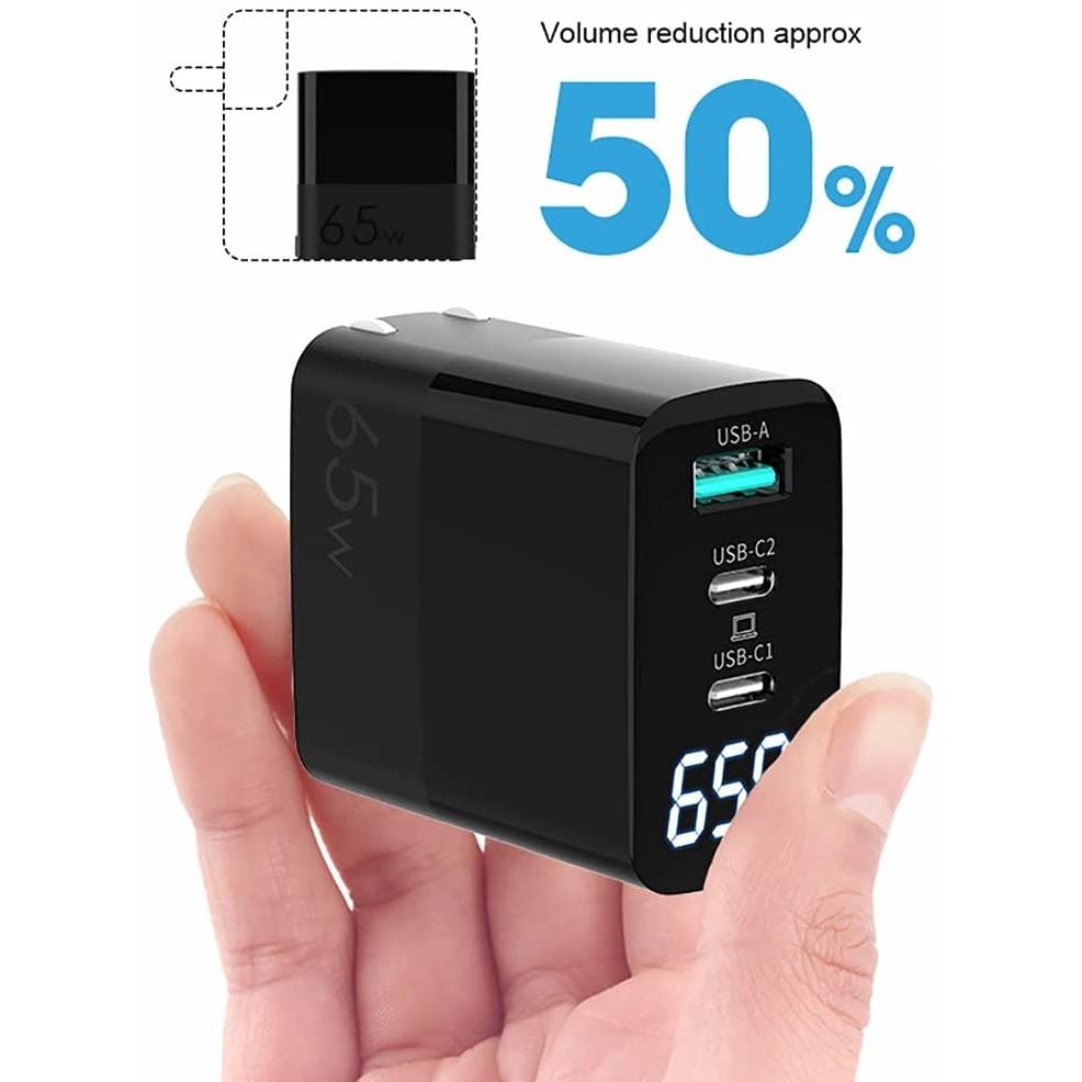 PowerDisplay PD Wall Charger (65W) - Acer Chromebook Spin 13 (CP713) Charger