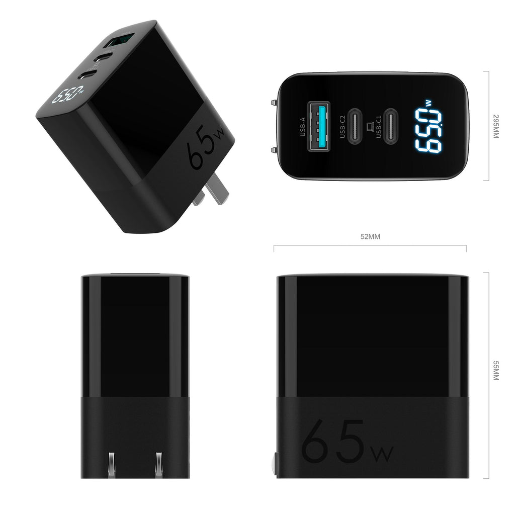 PowerDisplay PD Wall Charger (65W) - Unihertz Atom Charger