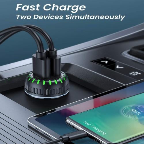 QC3.0 Dual Car Charger - Franklin Wireless T9 Mobile Hotspot Car Charger