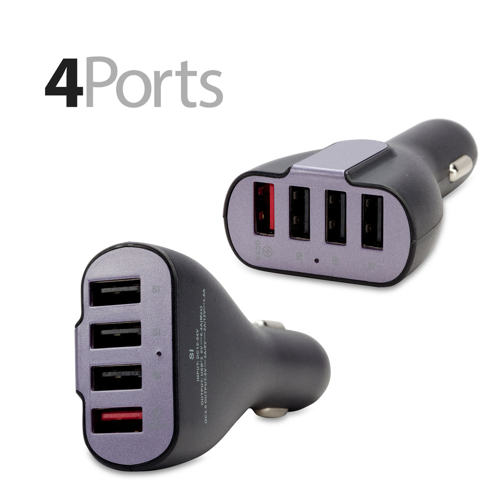 Garmin Edge 1030 Quad-Port 50W Car Charger with QuickCharge