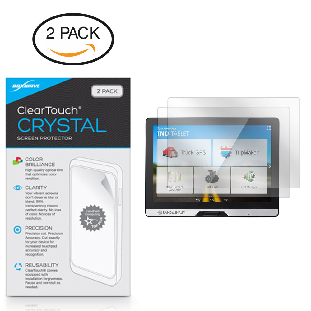 ClearTouch Crystal (2-Pack) - Rand McNally TND Tablet 80 Screen Protector