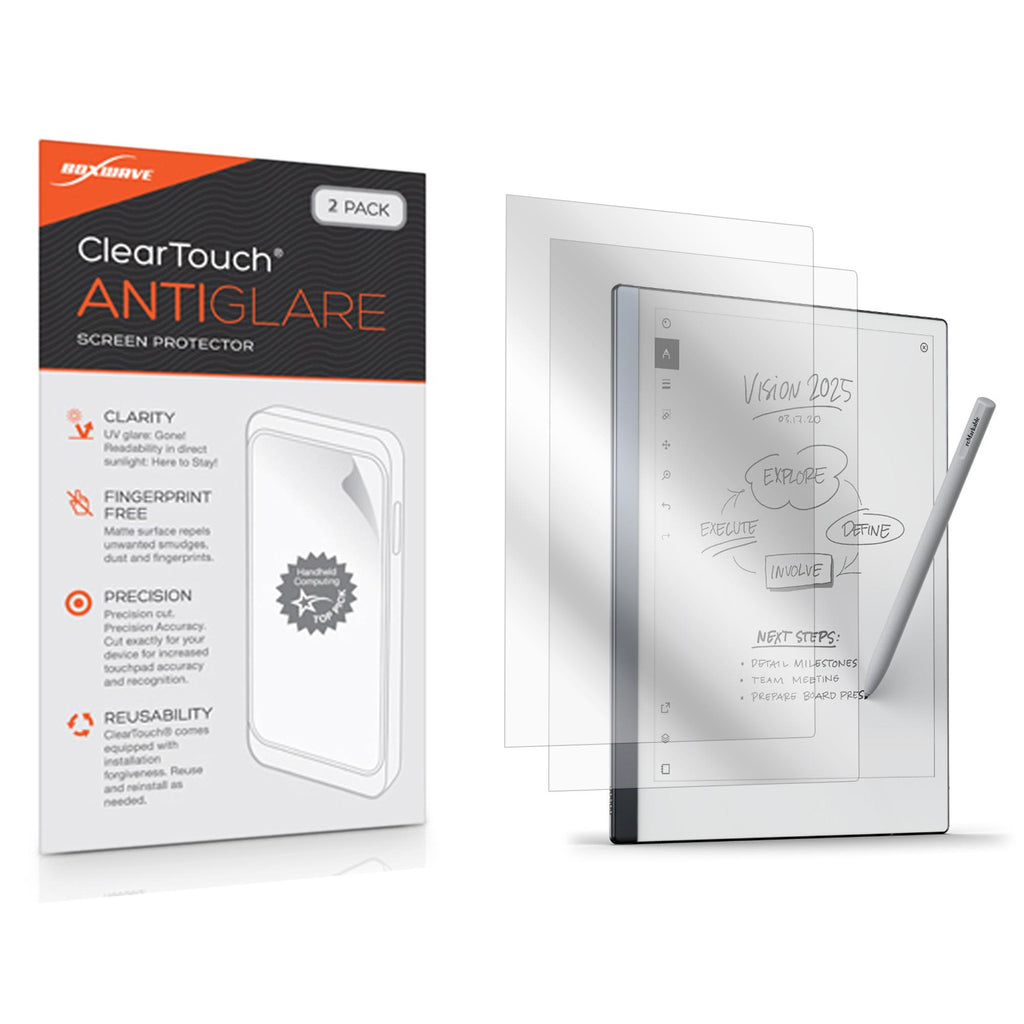 ClearTouch Anti-Glare (2-Pack) - reMarkable 2 Screen Protector